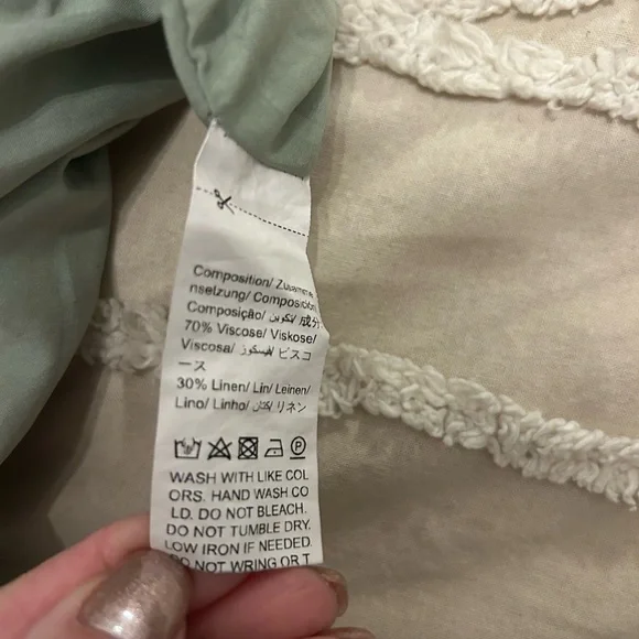 SHEIN Sage Green Mini Wrap Skirt - Picture 4 of 4